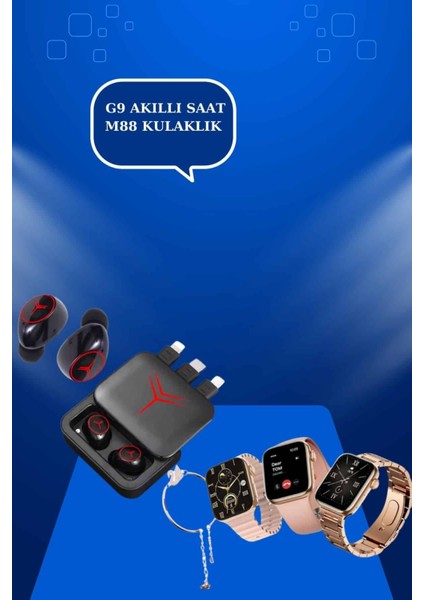 Powerbank Özellikli Bluetooth Kulaklık ve Nabız Ölçer Akıllı Saat Bileklik He - M162K001-R76 fırsatları
