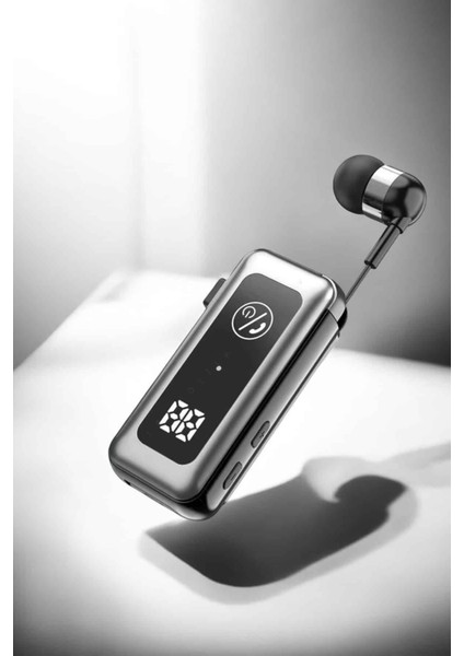 Kablolu Makaralı Bluetooth Kulaklık Uzun Pil Ömrü Dijital Göstergeli - M589B673-N17589 fırsatları