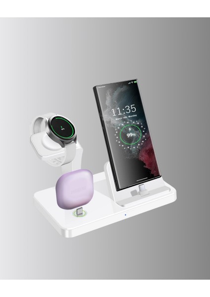 4’lü Apple Kablosuz Şarj Standı iPhone Watch ve Airpods Çoklu Şarjlı - M540K690-R67540 fiyatları