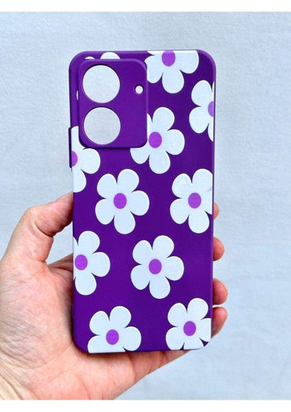 Redmi 13C-BEYAZ Papatya Desenli Lansman Kamera Korumalı Yumuşak Silikon Rubber Kılıf fiyatları