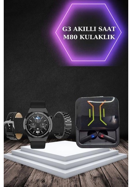 Dijital Göstergeli Bluetooth Kulaklık ve Bildirim Görebilen Akıllı Saat Alarm V - N086J908-M66 indirimleri