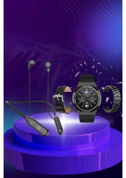 Alarm ve Titreşim Özellikli Akıllı Saat ve Mikrofonlu Kablolu Bluetooth Kulaklı - M983R853-K55 indirimleri