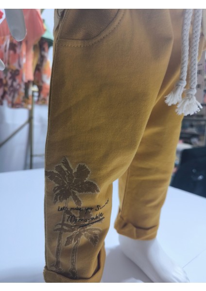 Çocuk Unisex Kız Erkek Şortlu (Kapri) Takım Kreş %100 Pamuk Rahat Tarz Tasarım Premium indirimleri