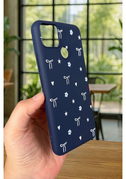 Realme C25S Uyumlu Mini Fiyonk Desenli Silikon Darbe Emici Klasik Korumalı Rubber Kılıf modelleri