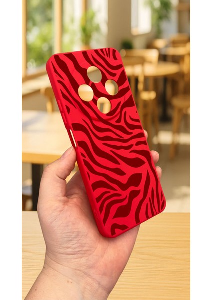 Redmi 14C -Zebra Desenli Silikon Darbe Emici Klasik Korumalı Rubber Kılıf modelleri