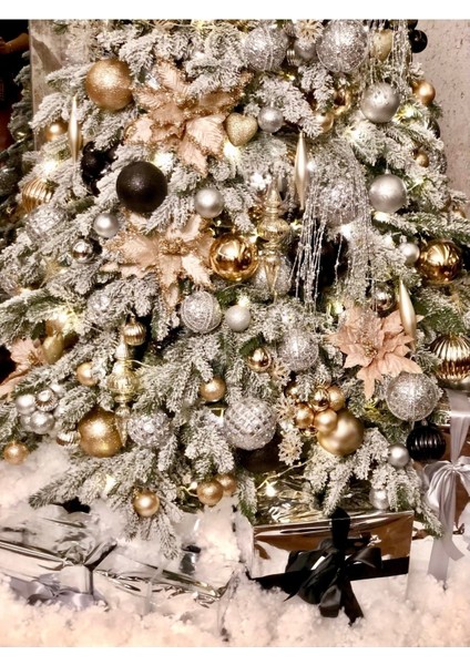 3 Adet Lüks Yılbaşı Ağacı Ithal Süs 12 cm indirimleri