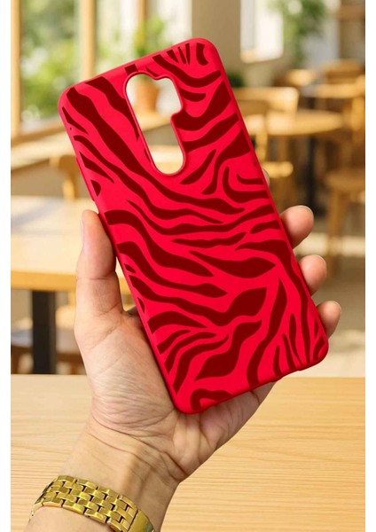 Xiaomi Redmi Note 8 Pro Zebra Desenli Silikon Darbe Emici Klasik Korumalı Rubber Kılıf