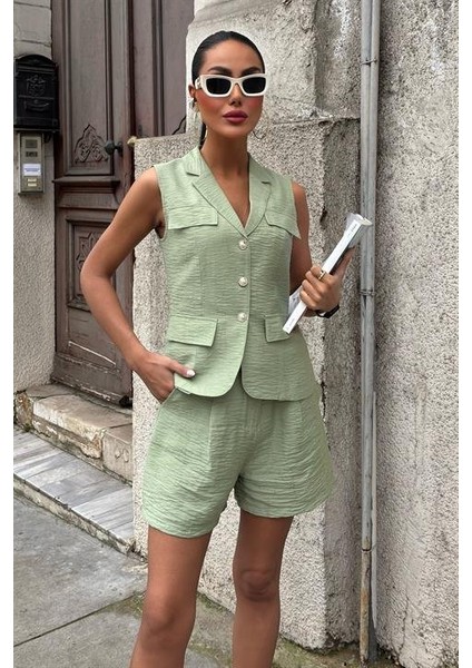 Yelek Şort Viscon Takım 10156-17