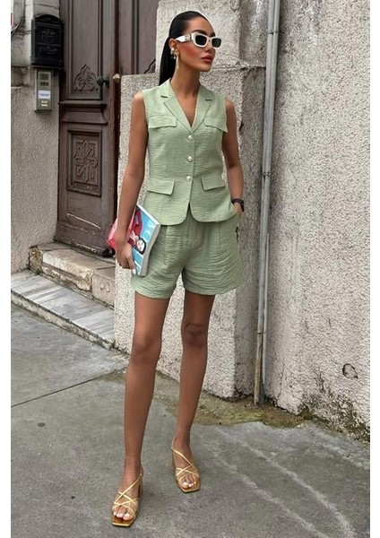 Yelek Şort Viscon Takım 10156-17