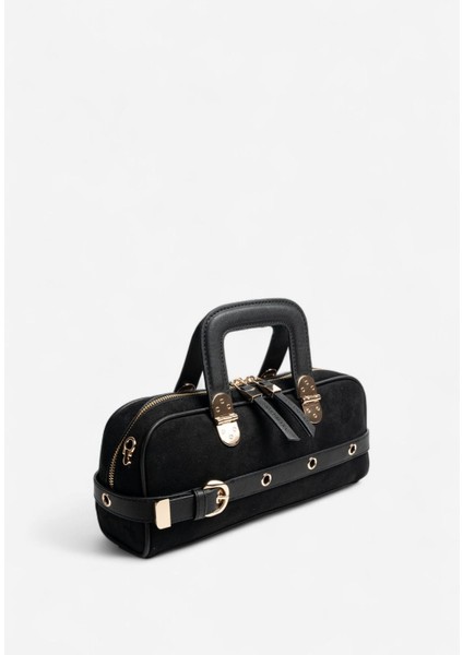 SP1258 Kadın El Çantası Süet Siyah fiyatları