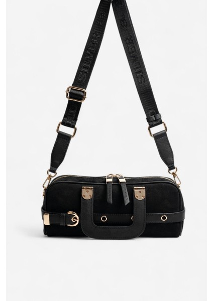 SP1258 Kadın El Çantası Süet Siyah modelleri