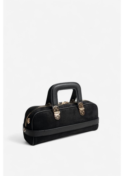 SP1258 Kadın El Çantası Süet Siyah fırsatları