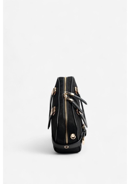 SP1258 Kadın El Çantası Süet Siyah indirimleri