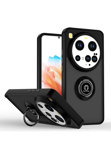 Xiaomi Mi 15 Ultra Kılıf Montreal Yüzüklü Silikon Kapak - Siyah - MRS8738-4083