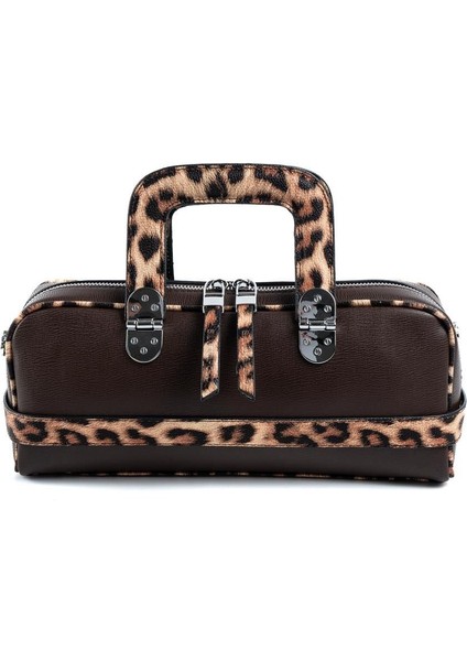 Leopar Kahve SP1258 Kadın El Çantası modelleri