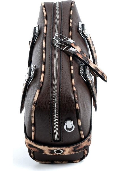 Leopar Kahve SP1258 Kadın El Çantası indirimleri