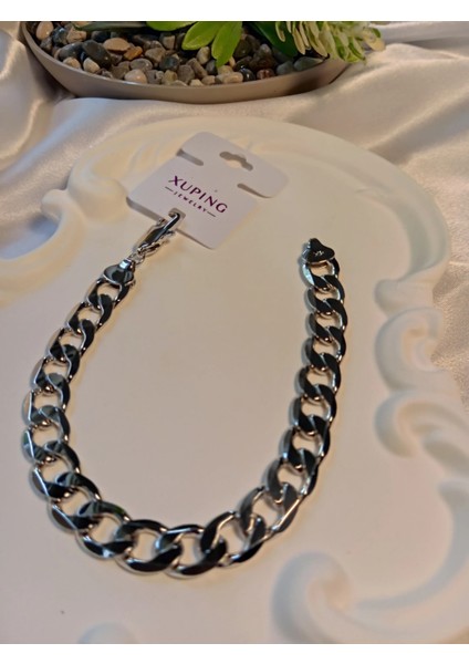 Silver Xuping Jewelry Unisex Bileklik