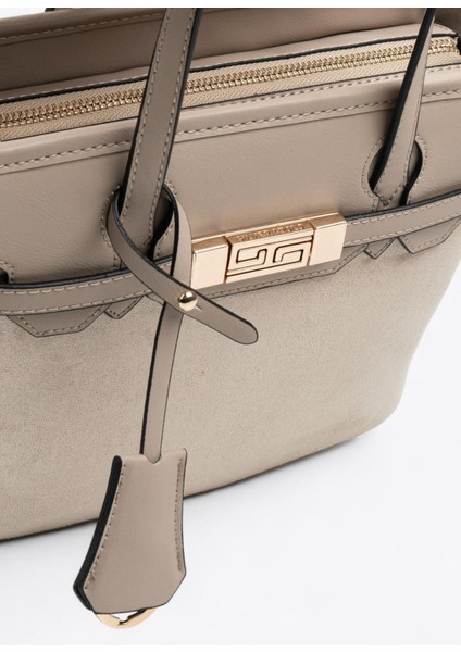 SP1185 Kadın El Çantası Bej-Kum indirimleri