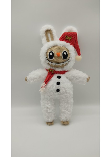 Yılbaşı Temalı Kardan Adam Örgü Bebek modelleri