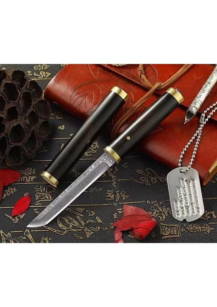 Japon Damascus Tanto Ruyi Jingu Bang