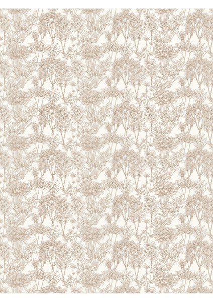 Sonbahar Temalı Bej Çiçek Eskiz Desenli Duvar Kağıdı -Isı ve Ses Yalıtımı Yırtılmaz fırsatları