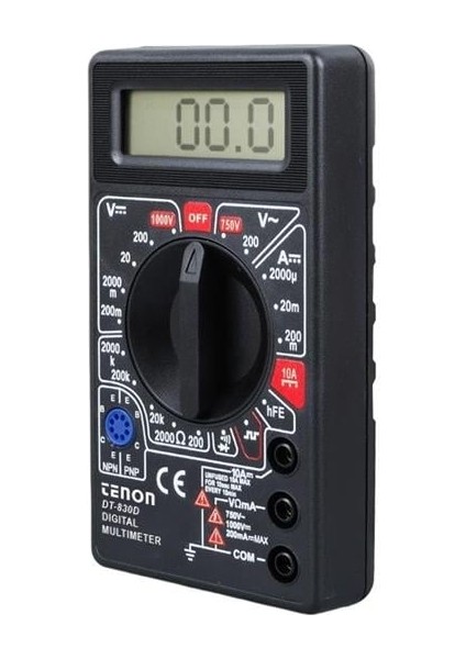 Tenon DT-830D Siyah Dc/ac Voltaj Akım Ölçer Dijital Multimetre Ölçü Aleti modelleri