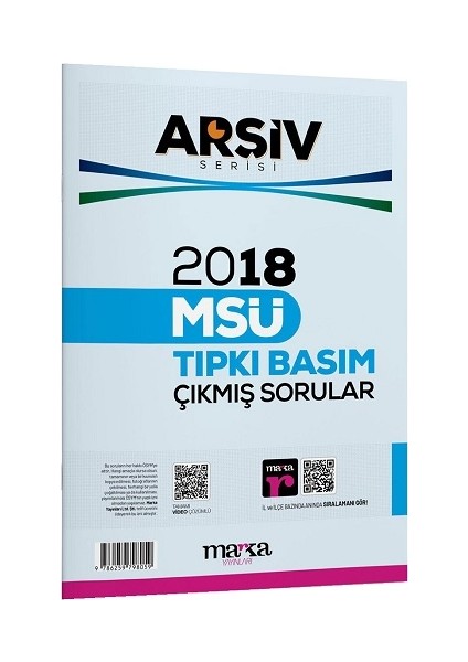 2018 Msü Arşiv Serisi Tıpkı Basım Çıkmış Sorular Tamamı Video Çözümlü