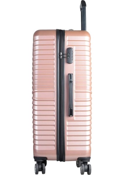 Guard Polikarbon Kırılmaz Gül Kurusu Seyahat Valizi 3'lü Set indirimleri