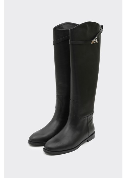 Hakiki Deri Fermuarsız Kadın Çizme fiyatları