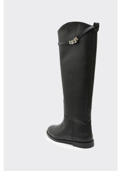 Hakiki Deri Fermuarsız Kadın Çizme modelleri