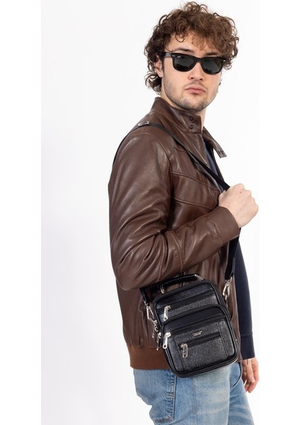 %100 Hakiki Deri Siyah Çelik Kasalı El ve Omuz Çanta Orta Boy fiyatları