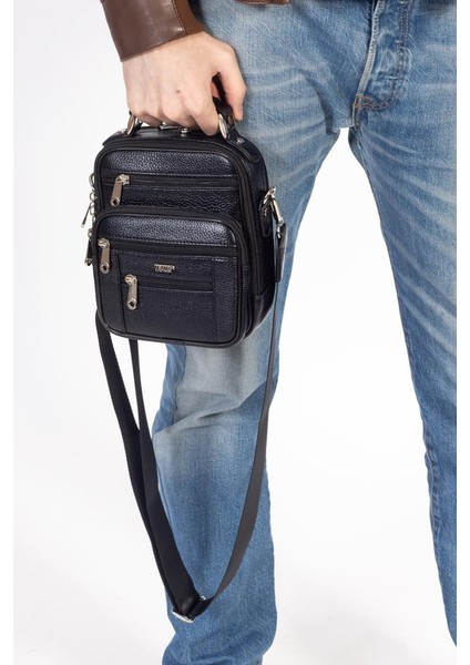 %100 Hakiki Deri Siyah Çelik Kasalı El ve Omuz Çanta Orta Boy modelleri