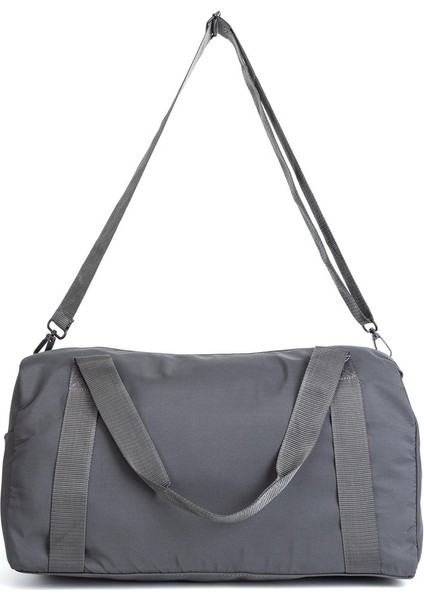 Seyahat, Spor, Günlük Kullanım İçin Pratik Ve Kaliteli Astarlı Ve Fonksiyonlu El Ve Omuz Çantası Gri