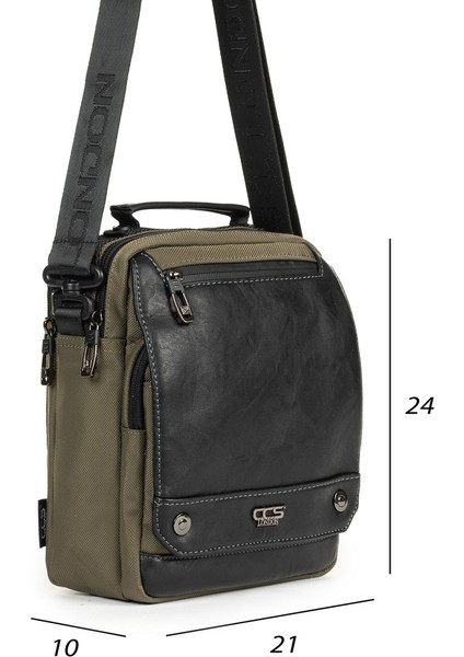 Kapaklı Çok Gözlü Omuz Askılı El ve Omuz Çantası Büyük Boy Haki modelleri