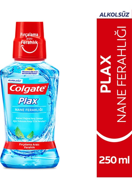 2 Adet Colgate Ağız Suyu Nane Ferahlığı Mavi 250 ml fiyatları
