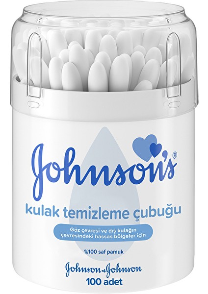 3 Adet Johnson's Baby Kulak Çubuğu 100'LÜ