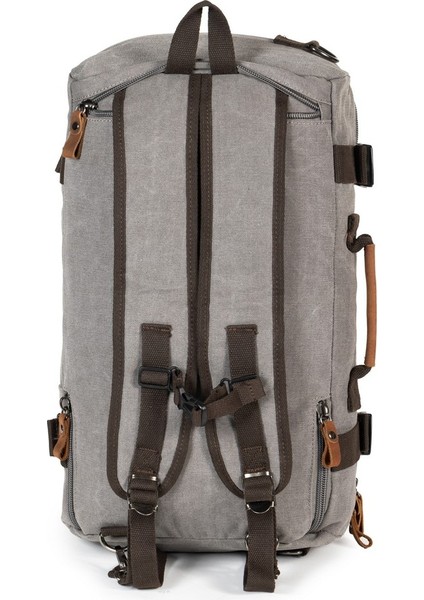 15,6 Laptop Bölmeli Kanvas Kumaş Dağcı & Seyehat & Günlük Çok Gözlü Hem Sırt Hem Omuz & El Çantası Gri fırsatları