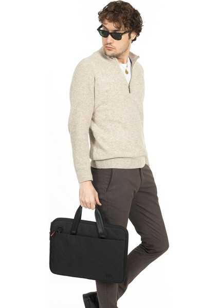 Macbook Organizer Laptop Evrak Çantası 15.6 & 16 Inç Siyah