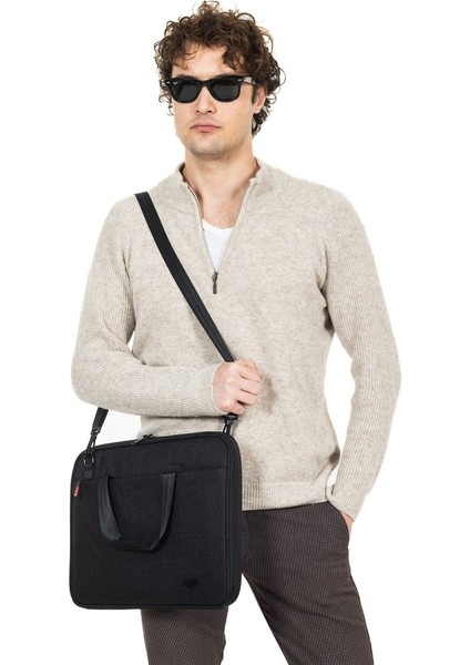 Macbook Organizer Laptop Evrak Çantası 15.6 & 16 Inç Siyah