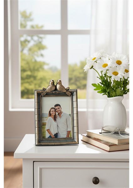 Şık Klasik Hediyelik Kuşlu Çerçeve