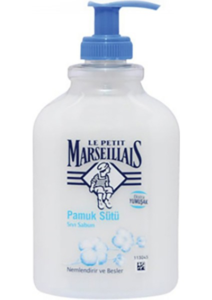 3 Adet Le Petit Marseillais Sıvı Sabun 500 ml Pamuk Süt