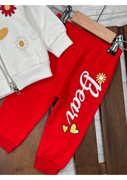Pamuklu Hırkalı Fermuar Detaylı 3lu Kız Bebek Takım modelleri