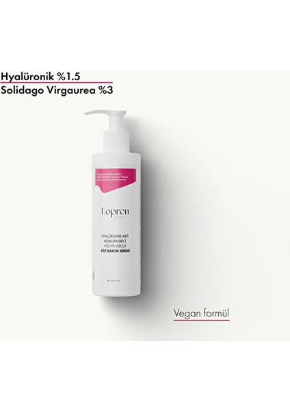 2 Adet Lopren Yüz ve Vücut Cilt Bakım Kremi 200 ml