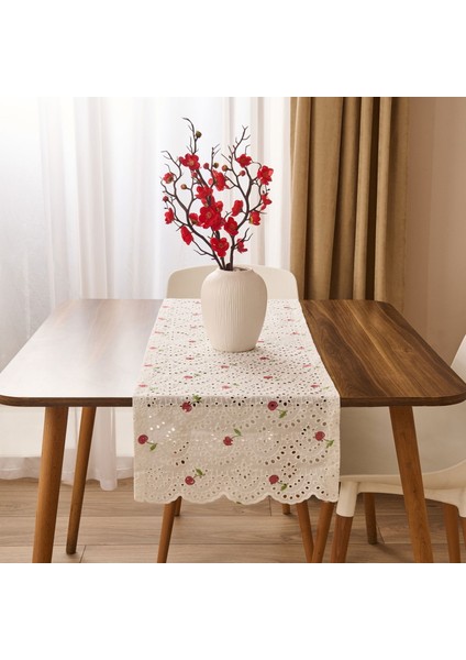 Soft Kiraz Desenli Runner - Renkli - 40X135 cm fiyatları