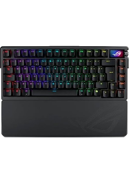 Rog Azoth Extreme 75 Custom Oyun Klavyesi, Alüminyum ve Karbon Fiber Şase, Ayarlanabilir Conta Montajı, Üç Katmanlı Ses Azaltıcı, Renkli OLED Dokunmatik Ekran, Rog Nx Snow Anahtarlar modelleri