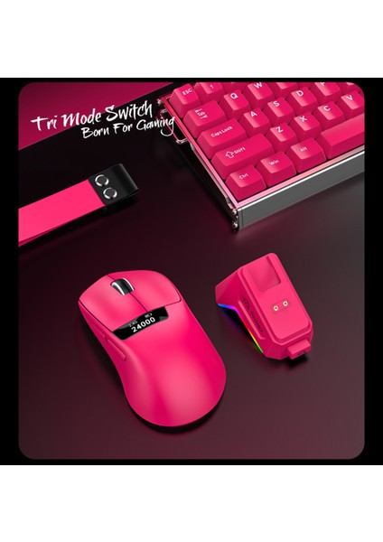 Freewolf A7 Kablosuz Dijtal Ekranlı Oyuncu Mouse PAW3311 1000 Hz 24000 Dpı Bluetooth Mouse indirimleri