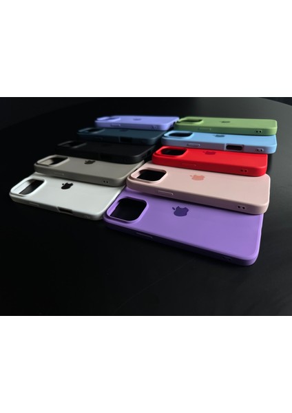 iPhone 11 Uyumlu Renkli Logo Içi Kadife Lüks Lansman Kılıf modelleri