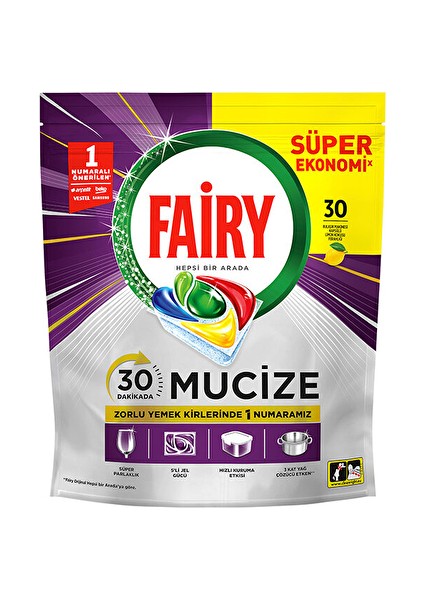 2 Adet Fairy Tablet Mucize 30'lu