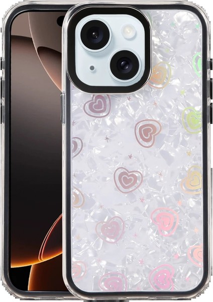 Apple iPhone 15 Lumi Desenli Kapak - SIYAH-(5796) - N760J377-M69760