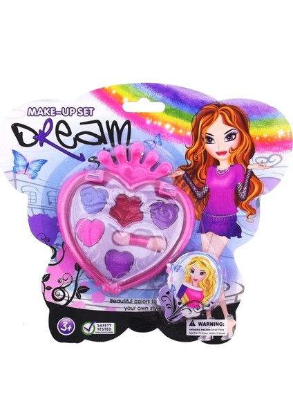 Kalp Kutulu Mini Makyaj Seti